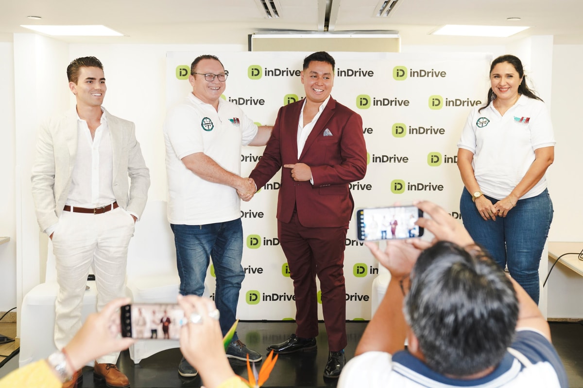 inDrive avanza por la Riviera Maya y se convierte en la primera app de movilidad en Playa del Carmen; firma convenio con gremio taxista