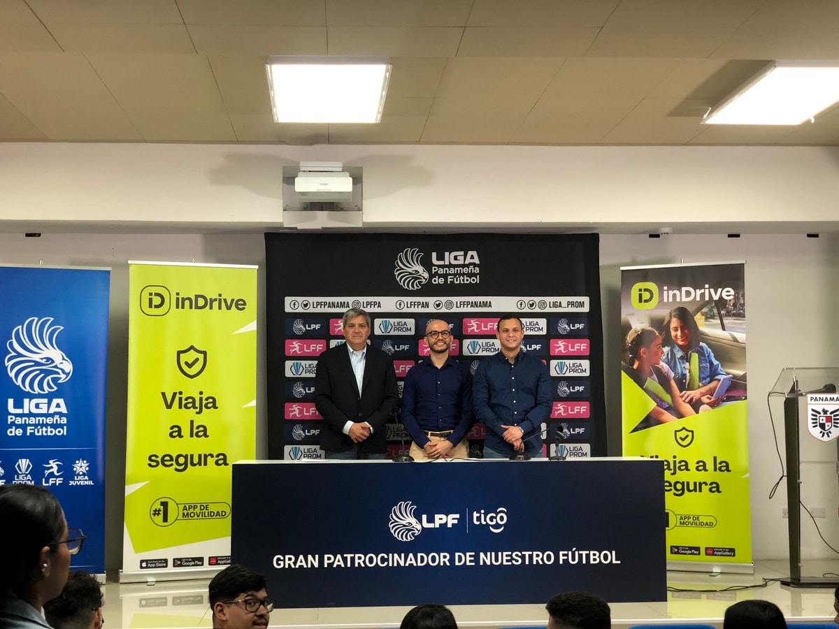 Viaja seguro a los partidos de fútbol con inDrive: nuevo patrocinador oficial de la Liga Panameña de Fútbol