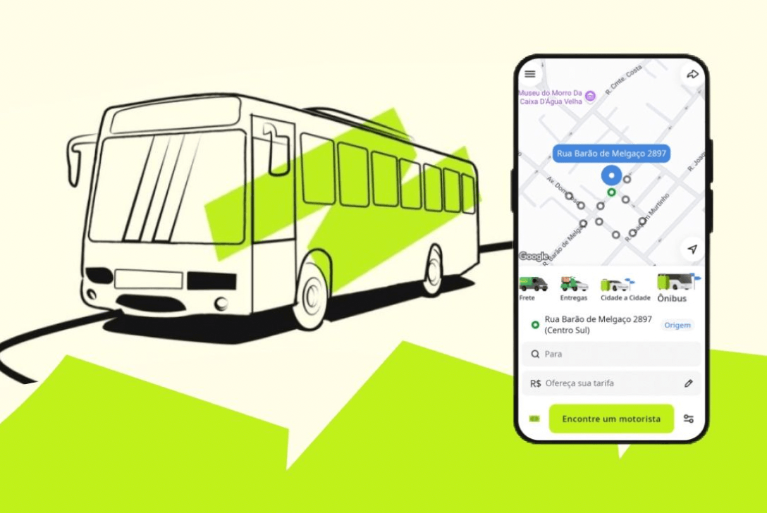 inDrive expande opções de viagens no aplicativo com passagens de ônibus intermunicipais para mais de 5 mil rotas no Brasil