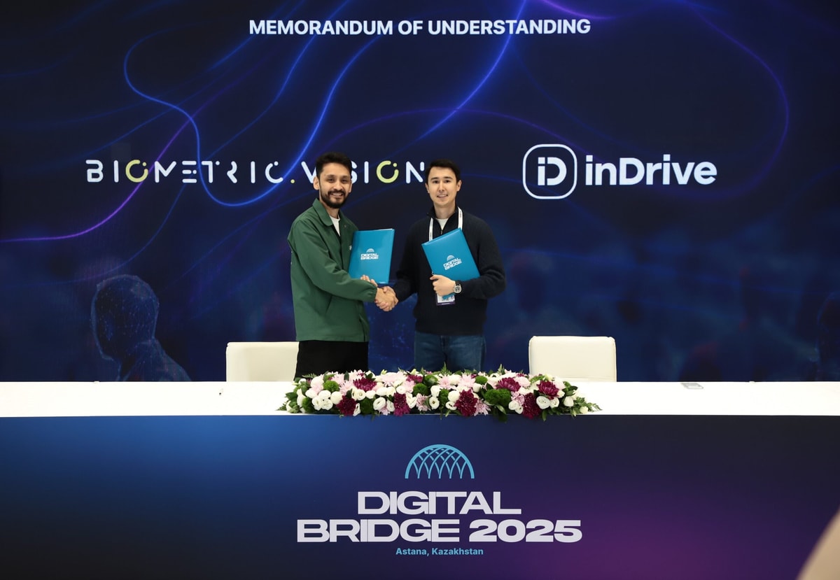 inDrive и казахстанский ИИ стартап в сфере биометрии Biometric.Vision подписали меморандум о сотрудничестве на Digital Bridge