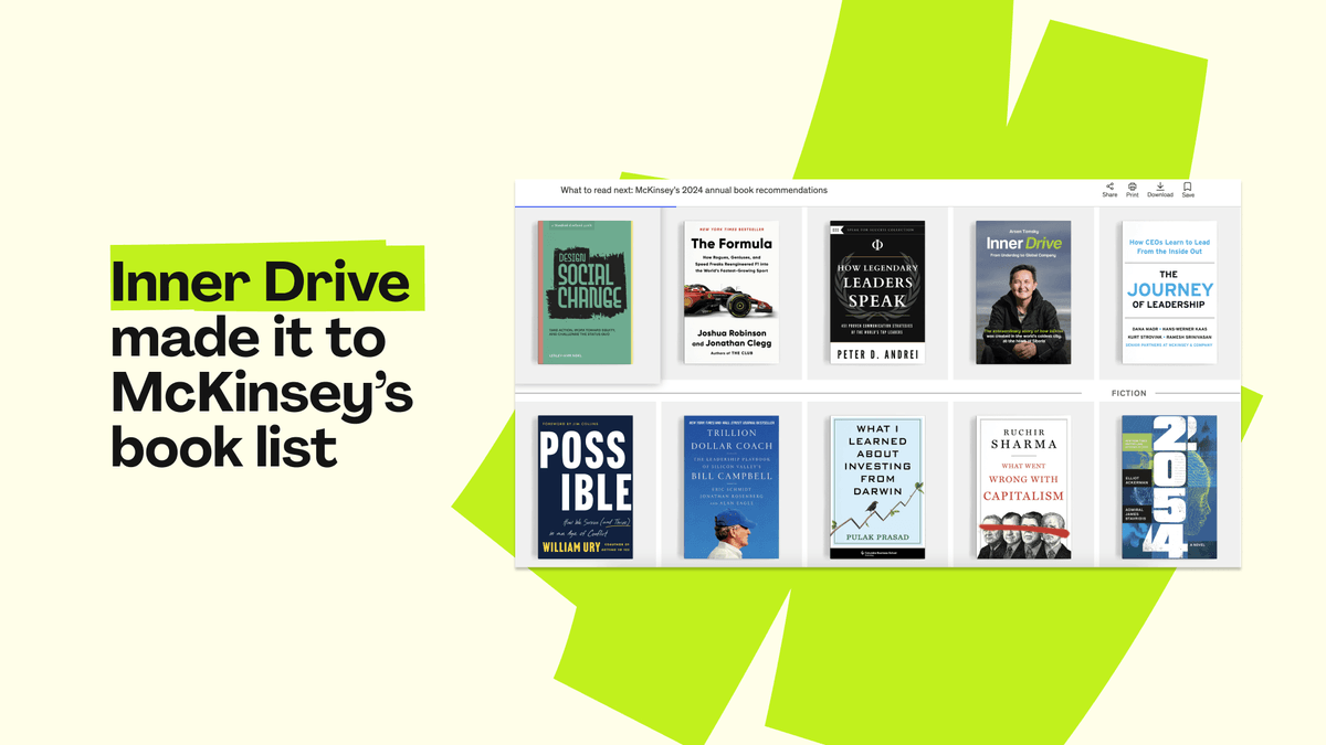 An excerpt from Inner Drive: how it all began